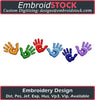 Image of Kid Hand Print Embroidery Design - Embroidstock