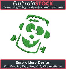 Frankenstein Embroidery Design - Embroidstock