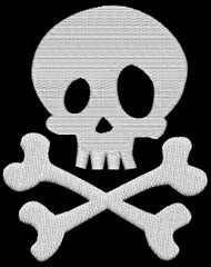 Pirate Skull Embroidery Design - Embroidstock